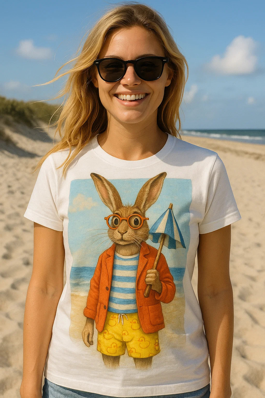 T-Shirt am Strand